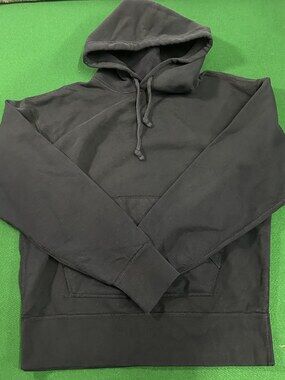 Buck Mason Longshore Navy Welterweight Hooded Sweatshirt Sz L MSRP 158 [ED25]